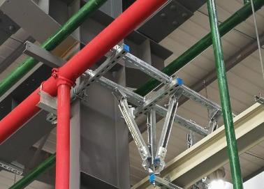 港口该抗震支架的整体式支吊架结构协调性好